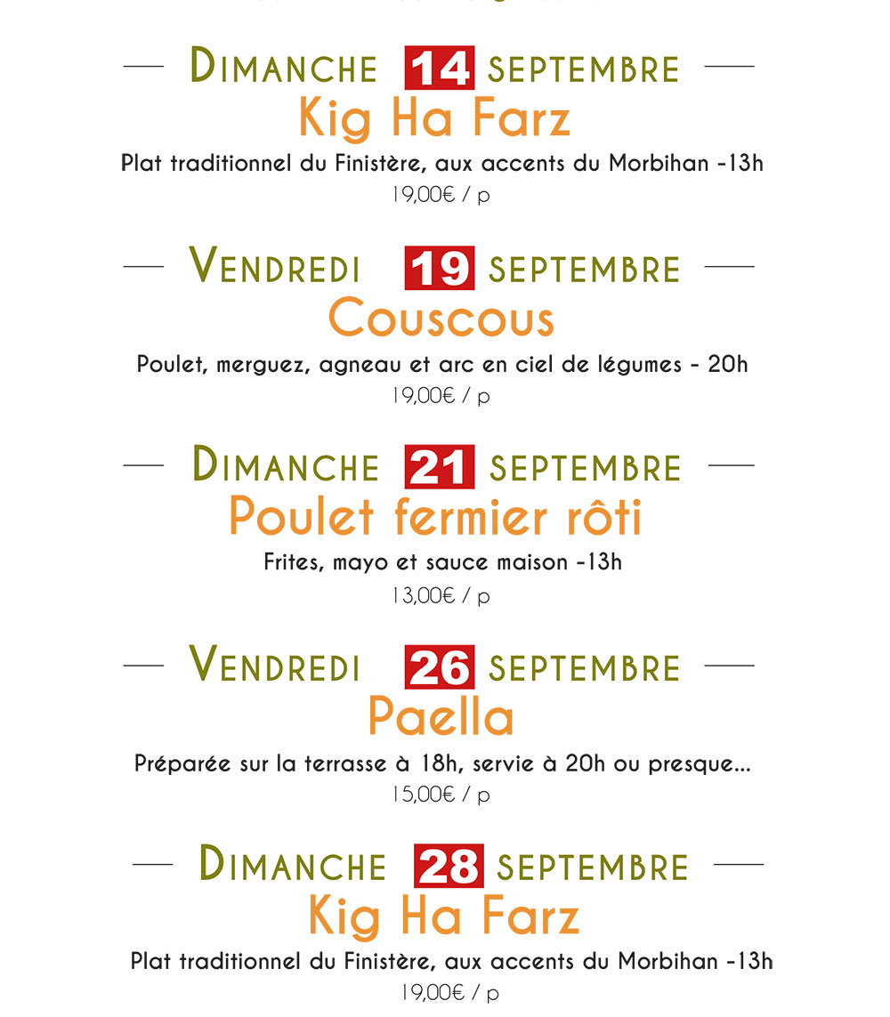 DBoued RDVs de Septembre